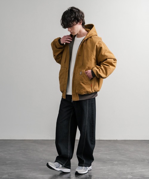 KRIFF MAYER(クリフメイヤー)の「KRIFF MAYER クリフメイヤー ヘビーデューティーフードジャケット/オーバーサイズフルジップパーカー 2525102(その他アウター・メンズ・ナチュラル/ブラック/ブラウン/カーキ/ネイビー・M/L/XL)」の14枚目の写真