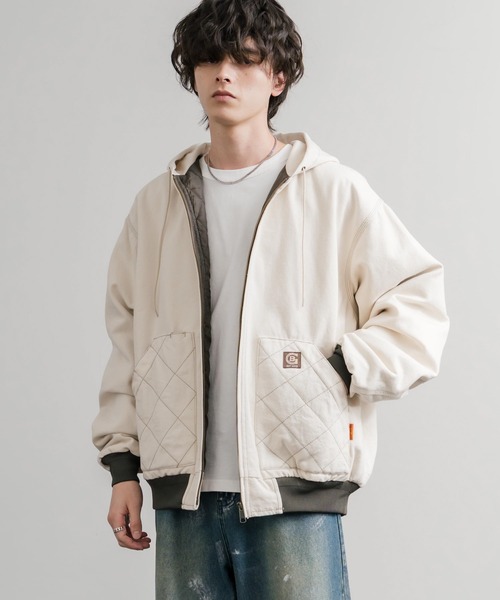 KRIFF MAYER(クリフメイヤー)の「KRIFF MAYER クリフメイヤー ヘビーデューティーフードジャケット/オーバーサイズフルジップパーカー 2525102(その他アウター・メンズ・ナチュラル/ブラック/ブラウン/カーキ/ネイビー・M/L/XL)」の13枚目の写真