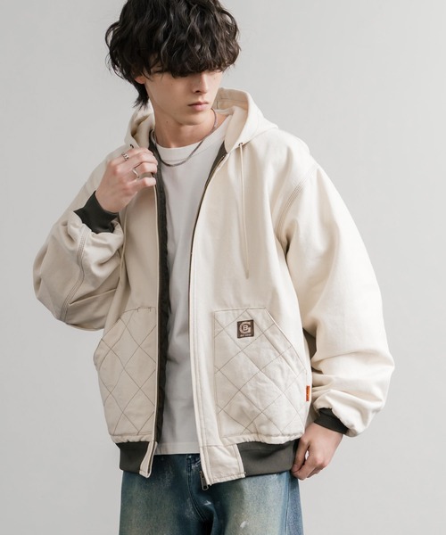 KRIFF MAYER(クリフメイヤー)の「KRIFF MAYER クリフメイヤー ヘビーデューティーフードジャケット/オーバーサイズフルジップパーカー 2525102(その他アウター・メンズ・ナチュラル/ブラック/ブラウン/カーキ/ネイビー・M/L/XL)」の11枚目の写真