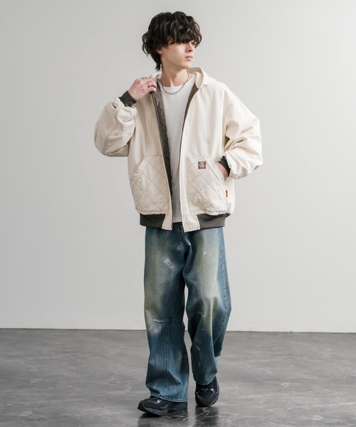 KRIFF MAYER(クリフメイヤー)の「KRIFF MAYER クリフメイヤー ヘビーデューティーフードジャケット/オーバーサイズフルジップパーカー 2525102(その他アウター・メンズ・ナチュラル/ブラック/ブラウン/カーキ/ネイビー・M/L/XL)」の9枚目の写真