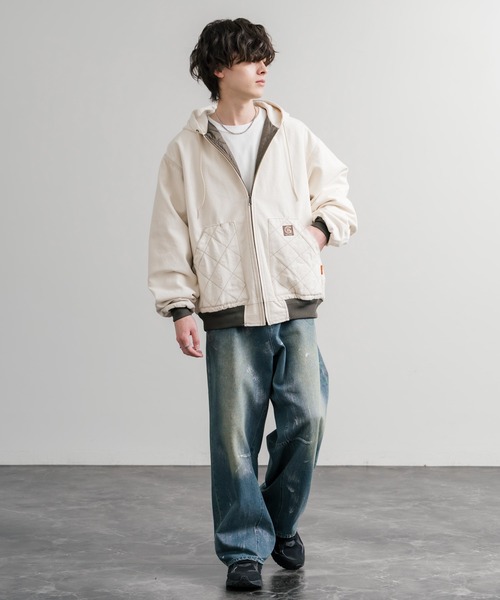 KRIFF MAYER(クリフメイヤー)の「KRIFF MAYER クリフメイヤー ヘビーデューティーフードジャケット/オーバーサイズフルジップパーカー 2525102(その他アウター・メンズ・ナチュラル/ブラック/ブラウン/カーキ/ネイビー・M/L/XL)」の8枚目の写真