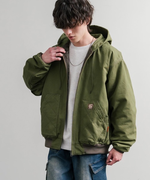 KRIFF MAYER(クリフメイヤー)の「KRIFF MAYER クリフメイヤー ヘビーデューティーフードジャケット/オーバーサイズフルジップパーカー 2525102(その他アウター・メンズ・ナチュラル/ブラック/ブラウン/カーキ/ネイビー・M/L/XL)」の7枚目の写真