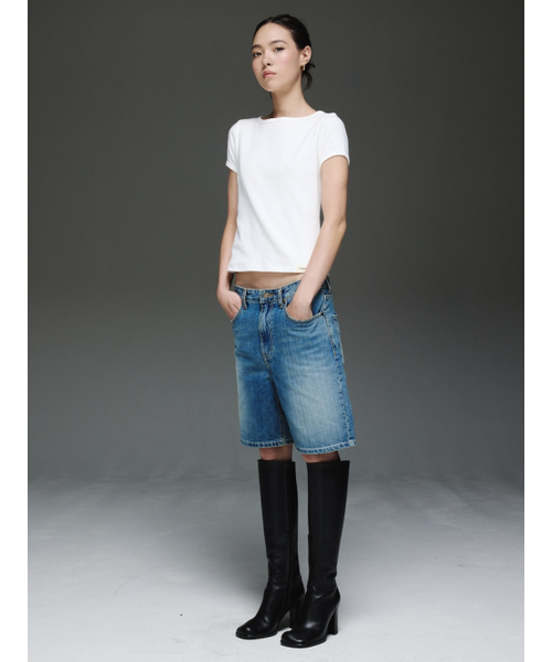 THE PEGGY SHORTS (BLUE)（その他パンツ）｜GLOWNY（グロウニ―）の