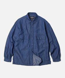 DENIM TRUCKER OVERSIZED SHIRT _ BLUE