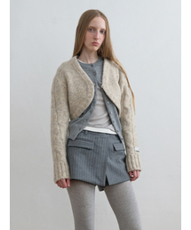 Cable Knit Bolero Oatmeal