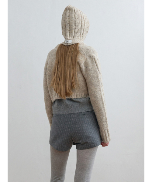 Kijun（キジュン）の「Cable Knit Bolero Oatmeal（カーディガン/ボレロ・レディース・その他・MEDIUM/SMALL）」の3枚目の写真