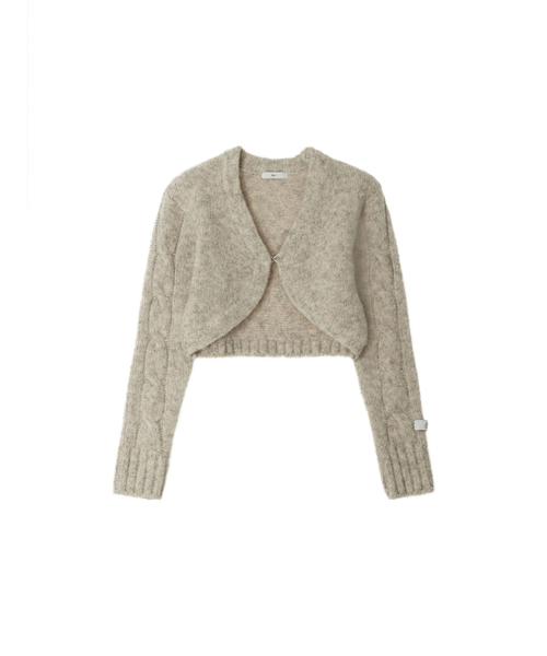 Kijun（キジュン）の「Cable Knit Bolero Oatmeal（カーディガン/ボレロ・レディース・その他・MEDIUM/SMALL）」の5枚目の写真