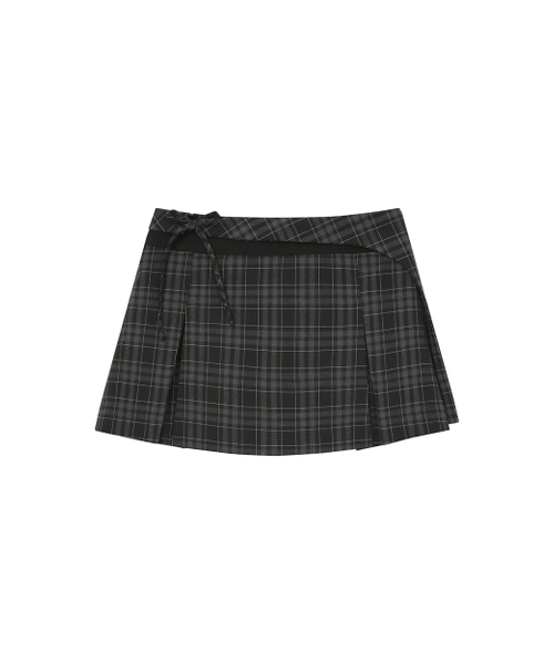 Miseki SEOUL(ミセキソウル)の「Pocket layered check skirt BLACK(スカート・レディース・その他・1/2)」の2枚目の写真