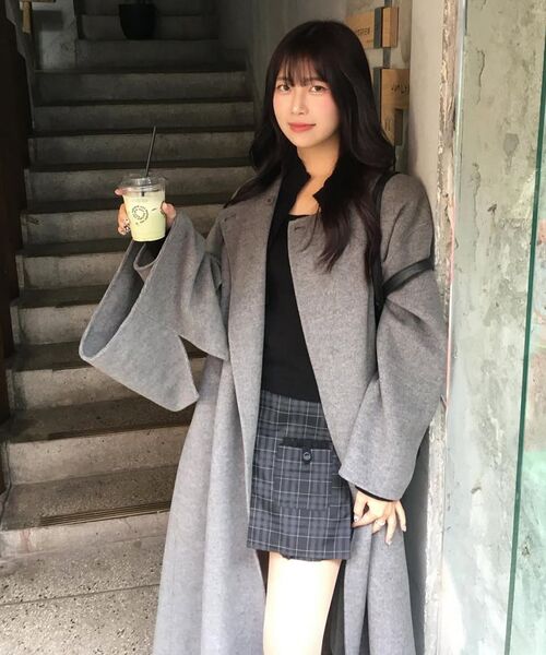 Miseki SEOUL(ミセキソウル)の「Pocket layered check skirt BLACK(スカート・レディース・その他・1/2)」の8枚目の写真