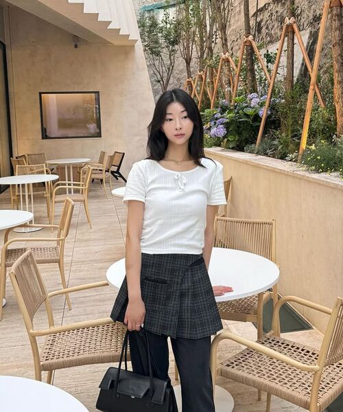 Miseki SEOUL(ミセキソウル)の「Pocket layered check skirt BLACK(スカート・レディース・その他・1/2)」の14枚目の写真