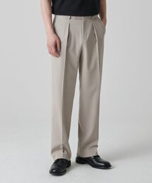 リバースワンジョーワイド隠しバンディングスラックス[ライトベージュ]