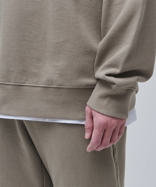 MUSINSA STANDARD(ムシンサスタンダード)の「特大ハーフジップアップスウェットシャツ【ダスティベージュ】(スウェット・メンズ・その他・SMALL/MEDIUM/LARGE/X-LARGE/XX-LARGE/XXX-LARGE)」の8枚目の写真