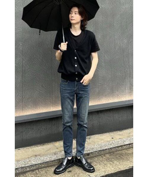 MUSINSA STANDARD(ムシンサスタンダード)の「【クールタンダード】スリムクロップドデニムパンツ【ミディアムインディゴ】(デニムパンツ・メンズ・その他・26/27/28/29/36/34/32/30/31/33/40/38)」の7枚目の写真