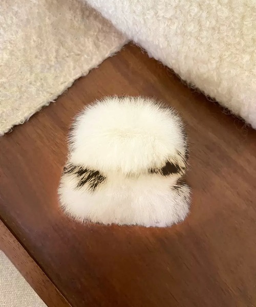 WESTSEA（ウエストシー）の「フェイクファー ヘアクリップ ミニ（バレッタ/ヘアクリップ・レディース・ベージュ/ホワイト/ブラウン/アイボリー・FREE）」の9枚目の写真