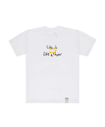 GRAVER（グレーバー）の「[UNISEX] Big Drawing Smile Life Logo Short Sleeve Tee_White（Tシャツ/カットソー・メンズ）」