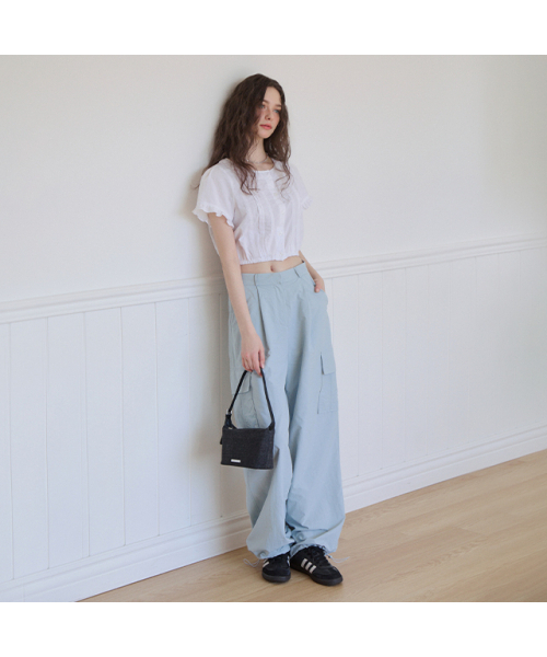 LAP(ラップ)の「SIMPLE DENIM SHOULDER BAG AR7AB423(ショルダーバッグ・レディース・ブラック/ライトインディゴブルー・FREE)」の11枚目の写真