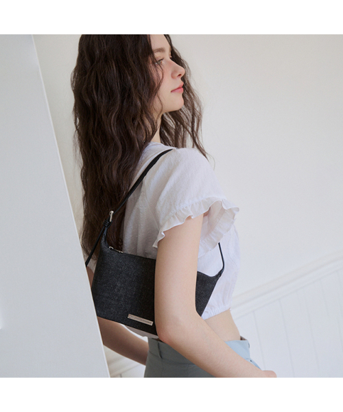LAP(ラップ)の「SIMPLE DENIM SHOULDER BAG AR7AB423(ショルダーバッグ・レディース・ブラック/ライトインディゴブルー・FREE)」の10枚目の写真
