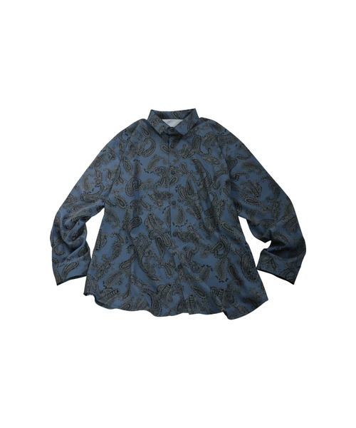 antiqua(アンティカ)の「ペイズリー柄 シャツ(シャツ/ブラウス・レディース・ブルー/レッド・ONESIZE)」の3枚目の写真