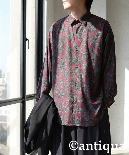antiqua(アンティカ)の「ペイズリー柄 シャツ(シャツ/ブラウス・レディース・ブルー/レッド・ONESIZE)」の12枚目の写真