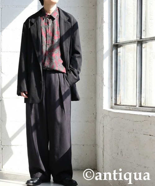 antiqua(アンティカ)の「ペイズリー柄 シャツ(シャツ/ブラウス・レディース・ブルー/レッド・ONESIZE)」の14枚目の写真