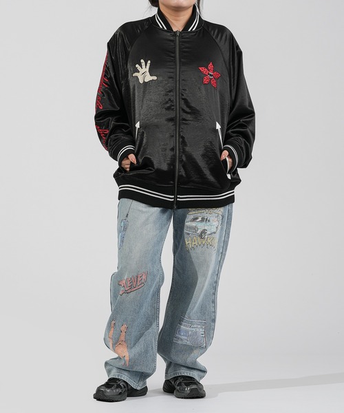 .ENDRECHERI.(エンドリケリー)の「須友連邪真群守 SUKAJAN(スカジャン・メンズ・ブラック・M/L)」の10枚目の写真