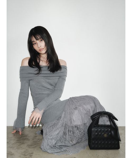 FRAY I.D（フレイアイディー）の「【WEB限定】リボンハンドルバッグ（ハンドバッグ・レディース・ベージュ/ホワイト/ブラック・F）」の5枚目の写真