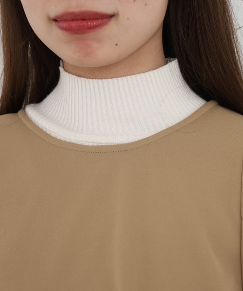 EGLANTINE(エグランティーヌ)の「EGLANTINE ティアードカットソー(Tシャツ/カットソー・レディース・キャメル/ブラック/カーキ・40)」の7枚目の写真