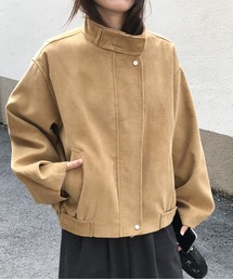 ノーカラーコーデュロイジャケット サイズ44 go slow caravan（ゴースローキャラバン） ジャケット ノーカラー