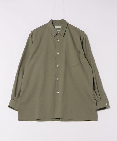 FACTOTUM（ファクトタム）の「【FACTOTUM】 Serge Square Hem Shirts（シャツ/ブラウス・メンズ・ブラック/カーキ・44/46/48）」の2枚目の写真