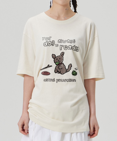 ASTRAL PROJECTION（アストラルプロジェクション）の「[ドゥドルパピー]コットンルーズフィット半袖Tシャツ_バターミルク（Tシャツ/カットソー・メンズ・その他・LARGE/MEDIUM/X-LARGE/XX-LARGE）」の3枚目の写真