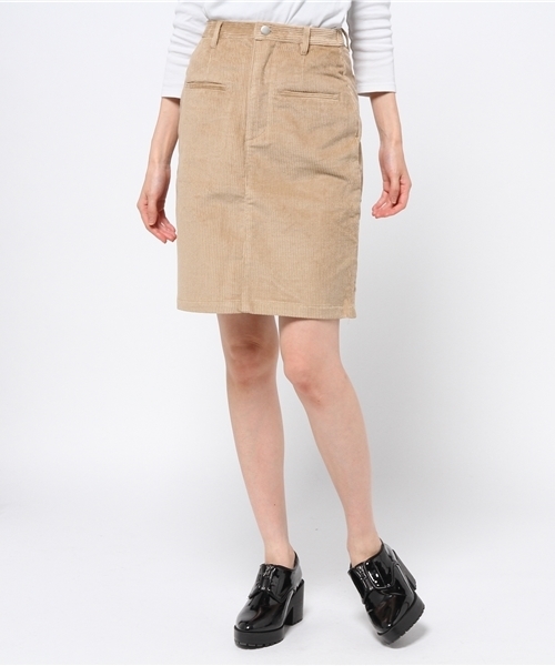 Kastane(カスタネ)の「コーデュロイ台形SK(スカート・レディース・ライトベージュ/ベージュ/グレー・FREE)」の6枚目の写真