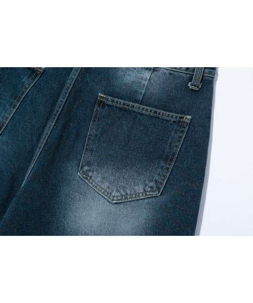 BASEMOMENT(ベースモーメント)の「ウォッシュドバミューダデニムパンツミディアムブルー(その他パンツ・メンズ・その他・MEDIUM/X-LARGE/LARGE)」の9枚目の写真