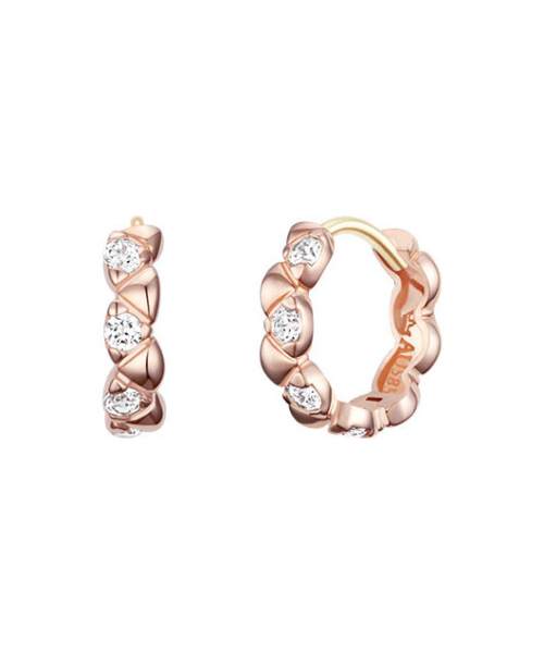 JESTINA（ジェイエスティナ）の「MOSAIQUE 14Kイヤリング (JJMSEQ5B8260R4000)（ピアス（両耳用）・レディース・ローズ・FREE）」の2枚目の写真