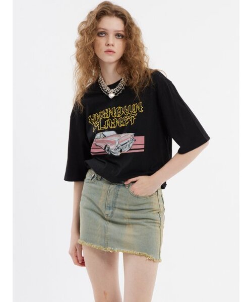 UNKNOWN PLANET(アンノウンプラネット)の「サンドウォッシングミニスカート(スカート・レディース・その他・SMALL/MEDIUM/LARGE)」の6枚目の写真