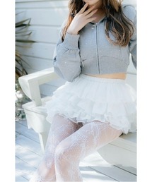 Volume Frilly Tiered Mini Skirt