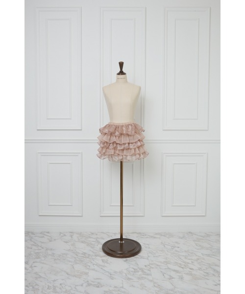MISTREASS(ミストレアス)の「Volume Frilly Tiered Mini Skirt(スカート・レディース・オフホワイト/モカ・FREE)」の11枚目の写真