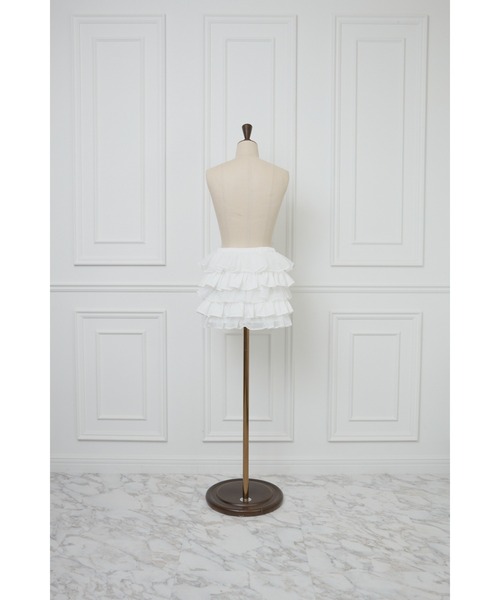 MISTREASS(ミストレアス)の「Volume Frilly Tiered Mini Skirt(スカート・レディース・オフホワイト/モカ・FREE)」の10枚目の写真