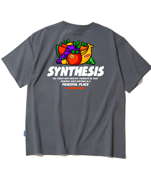 TRIPSHION(トリップション)の「ASSORTED FRUITS グラフィックTシャツ - グレー(Tシャツ/カットソー・メンズ・その他・LARGE/MEDIUM/X-LARGE)」の1枚目の写真