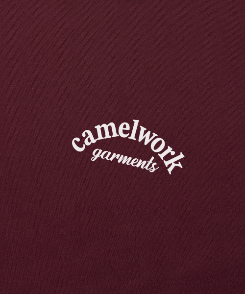 CAMEL WORK(キャメルワーク)の「カメルガーメント スモールロゴ スウェットシャツ(バーガンディ)(スウェット・メンズ・その他・MEDIUM/LARGE/X-LARGE)」の4枚目の写真