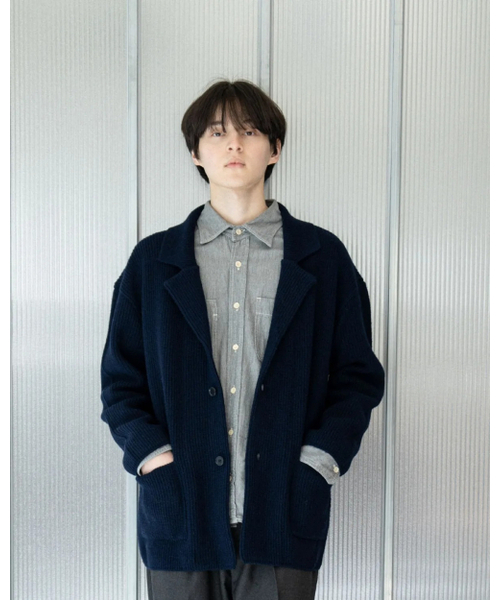 ASTLAY(アストレイ)の「IRIS Knit Blazer (Navy)(カーディガン/ボレロ・メンズ・その他・3/2)」の4枚目の写真