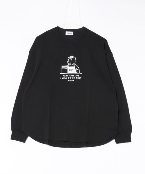 GENERATOR(ジェネレーター)の「ジェネレーター G.BEAR L/S Tシャツ(Tシャツ/カットソー・レディース・ブラック/ベージュ系その他/ホワイト・F)」の2枚目の写真