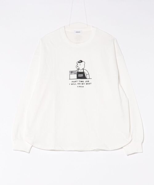 GENERATOR(ジェネレーター)の「ジェネレーター G.BEAR L/S Tシャツ(Tシャツ/カットソー・レディース・ブラック/ベージュ系その他/ホワイト・F)」の6枚目の写真