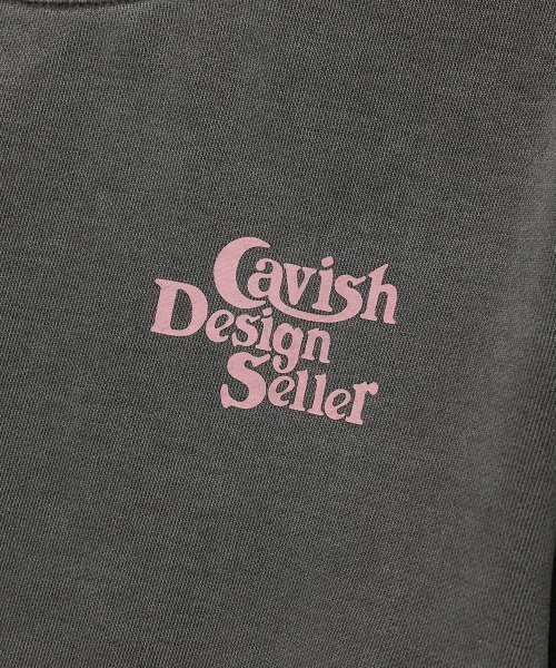 Cavish(カビシ)の「W PIGMENT SELLER LOGO SWEATSHIRT CHARCOAL(CV2ESFM444A)(スウェット・レディース・チャコール・FREE)」の6枚目の写真