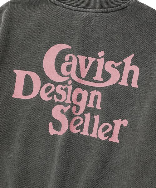 Cavish(カビシ)の「W PIGMENT SELLER LOGO SWEATSHIRT CHARCOAL(CV2ESFM444A)(スウェット・レディース・チャコール・FREE)」の8枚目の写真