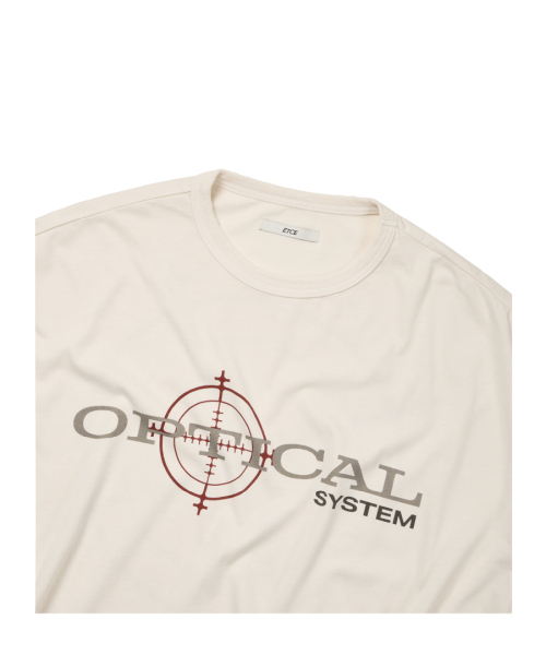 ETCE(イーティーシーイー)の「WASHED OPTICAL TEE (OFF WHITE)(Tシャツ/カットソー・メンズ・その他・MEDIUM/LARGE/X-LARGE)」の3枚目の写真