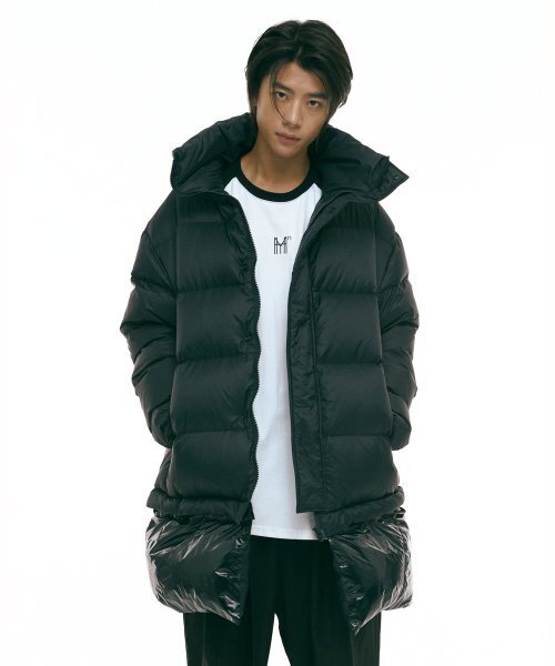 Detachable Muffler Overfit Down Jacket [Black]（ダウンジャケット/コート）｜HYII（ハイトゥ ...