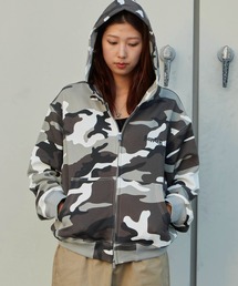 SUPPLIER/サプライヤー Cross Zip Hoodie V2 ラインストーン シグネチャーロゴ ジップフーディー