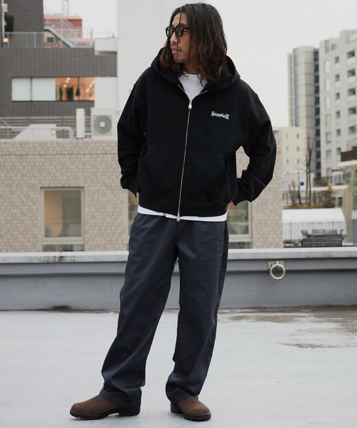 セール】SUPPLIER/サプライヤー Cross Zip Hoodie V2 ラインストーン