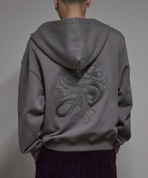 セール】SUPPLIER/サプライヤー Cross Zip Hoodie V2 ラインストーン