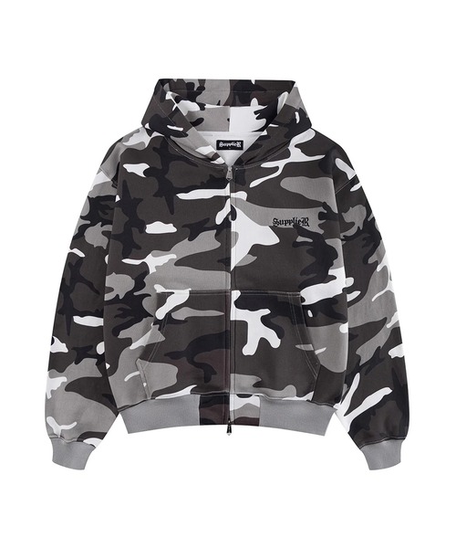 さーや セール】SUPPLIER/サプライヤー Cross Zip Hoodie V2 ラインストーン